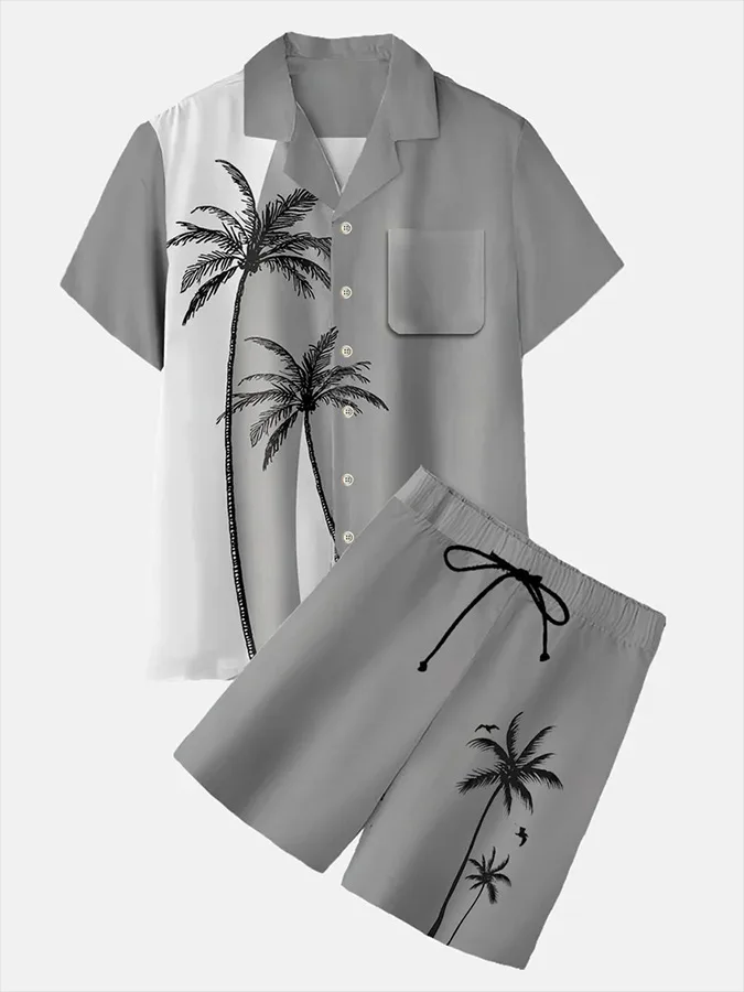 Vêtements d'été pour hommes, chemise à manches courtes, Short de plage hawaïen, à fleurs, Set903, nouvelle collection 2023_voghion.com