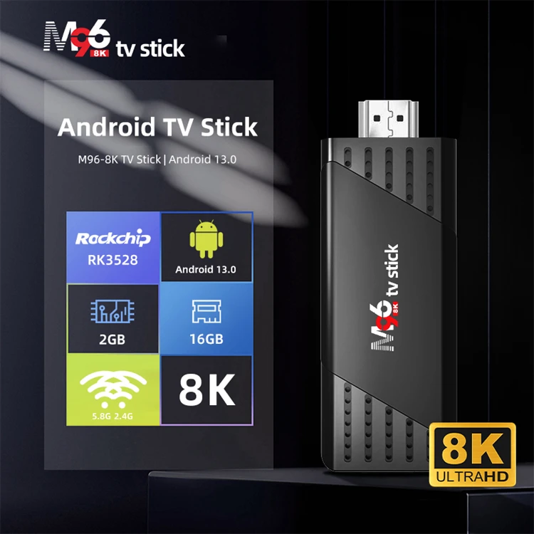 Smart TV Stick M96 4K HDR Streaming Media Player 8K HD