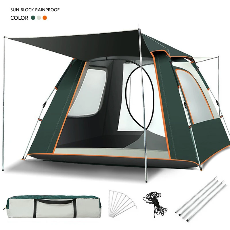 Outdoor Fully Automatic Quick Opening Camping Tent Rainproof Multi Person Camping Four Sided Tent Manufacturer Wholesale Tent