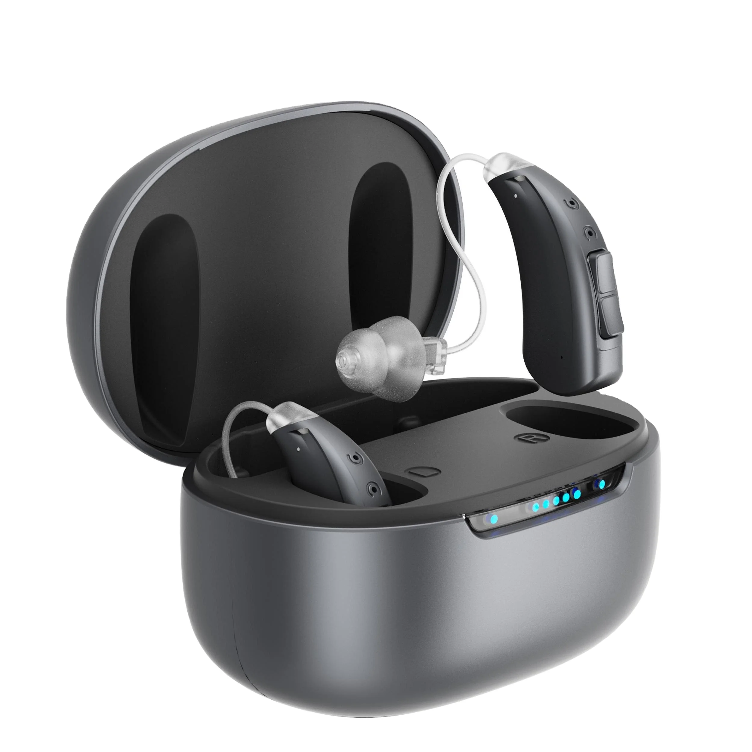 JINGHAO OTC Smart APP Mini BTE Hearing Aids Sale Manufacturer Price Wireless Digital Rechargeable Hearing Aid for Hearing Loss