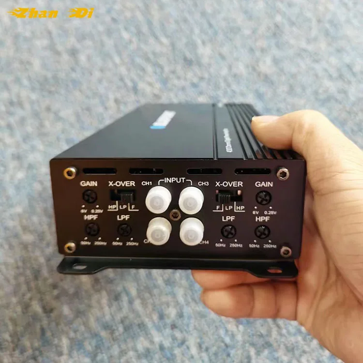 OEM Factory Direct High Quality Class D 4 Channel Car Amplifiers 4ohm RMS Power 100W Car Audio Amplifier with Mono Features