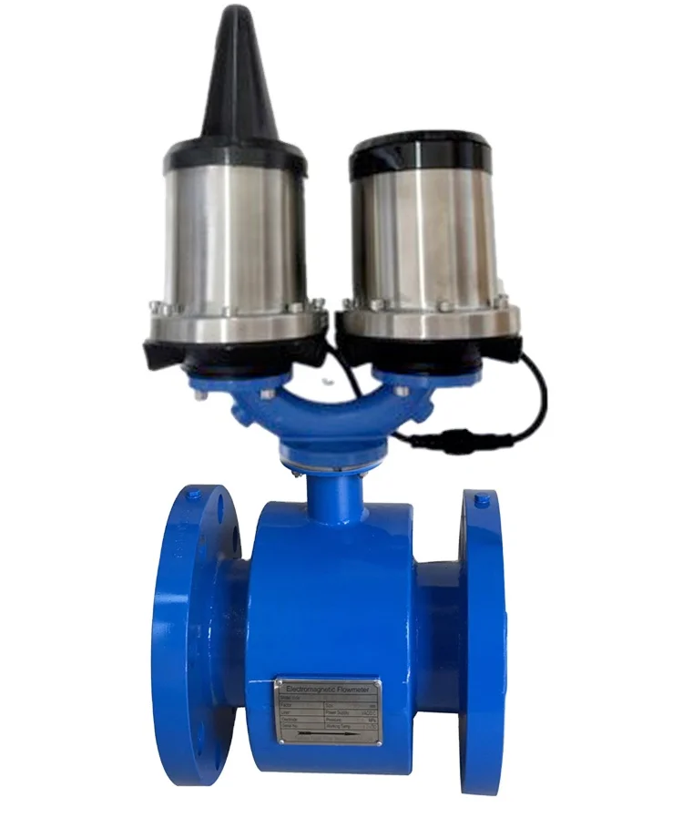 Magnetyczny przepływomierz elektromagnetyczny z wyjściem 4–20 mA, wodoodporny, z kołnierzem lub uchwytem typu „zaczep”, inteligentny przepływomierz do ścieków i cieczy, stopień ochrony IP65