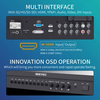SEETEC P215-9HSD-CO 21.5" IPS Full HD Broadcast Director Monitor, 3G-SDI/  I/O, Aluminum Case, for OB Van & Studio detail image