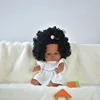 Milk white dress with brown skin