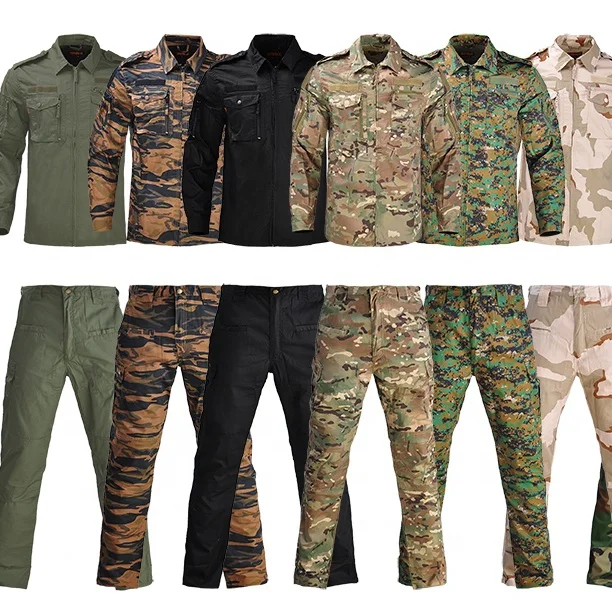 Han Wild Custom Combat Camouflage Uniform Tactical Jacket+pants Uniform ...