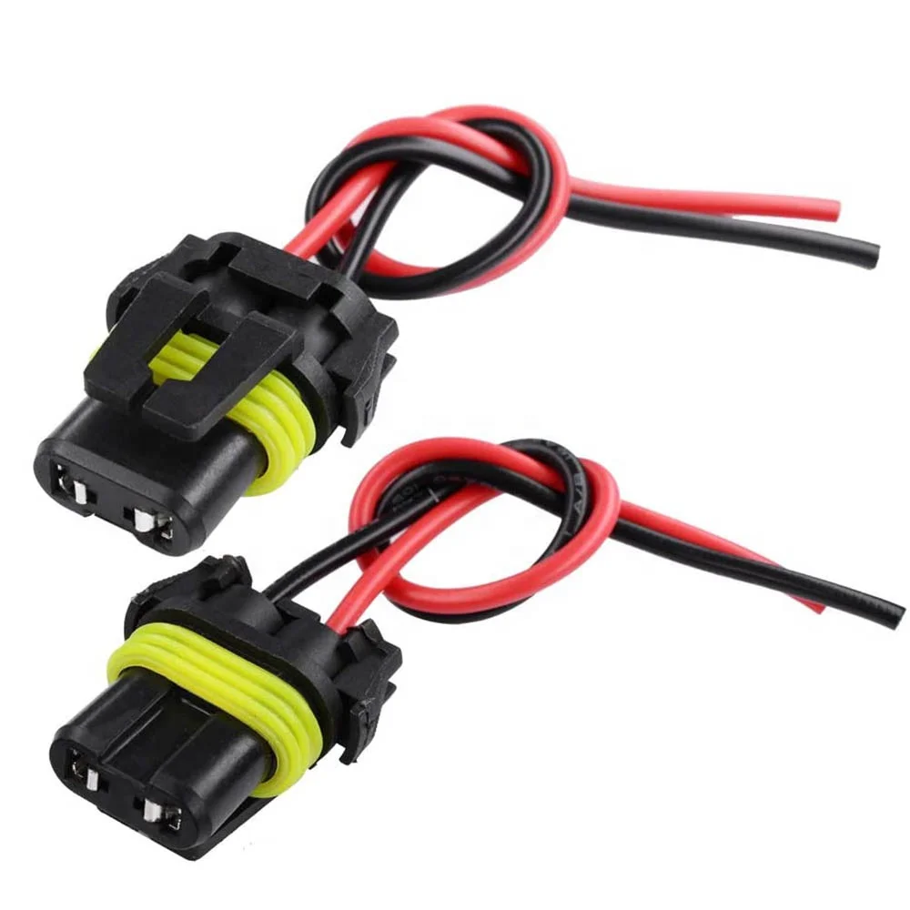 AIONIXER Headlight Connector Socket - Replacement For 9005 HB3 9006 HB4 9012 Bulbs | 2 Pack Wiring Harness - View #8