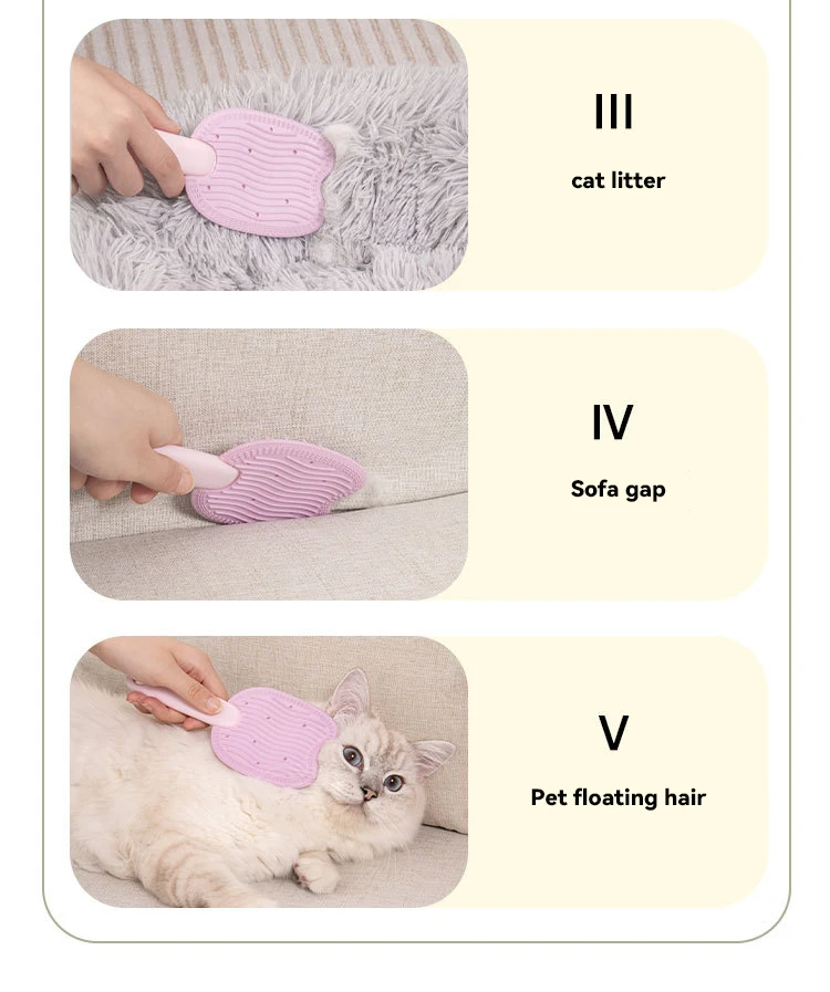 Cat Comb Double-sided Massage Floating Hair Comb to Remove Floating Hair and Clean Skin Double-sided Pet Bath Massage Comb details