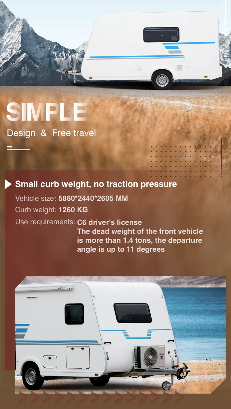 Professional Factory Wholesale Popular Campers Motorhomes Caravans Rv