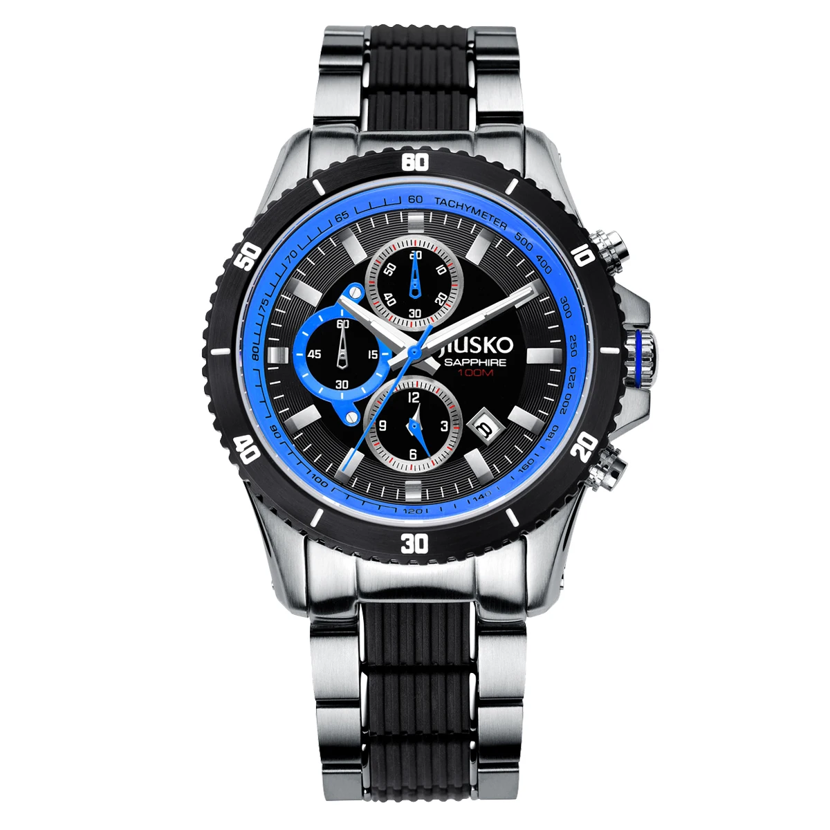 JIUSKO Sapphire Watch - Diver 10ATM Waterproof Men display picture 3