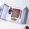 set 8 brown, with box