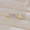 Purple Tipsy Adjustable Ring