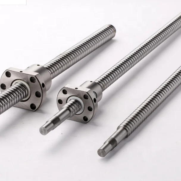 SFU1605 C7 Rolled Thread Rod CNC Linear Motion Ball Screw With Ball Nut BKBF12 Coupler and Nut Housing