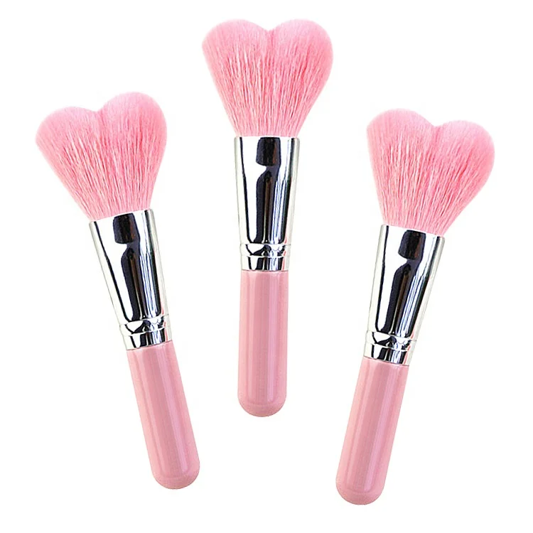 Hot Selling Professional Single Brush Heart Shape Powder Blush Makeup Brush Set