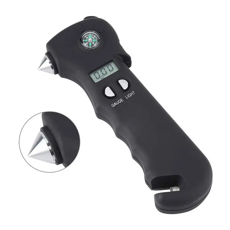 Лидер продаж Высокое качество Многофункциональный 5 в 1 100 PSI цифровой ЖК-манометр для автомобильных шин