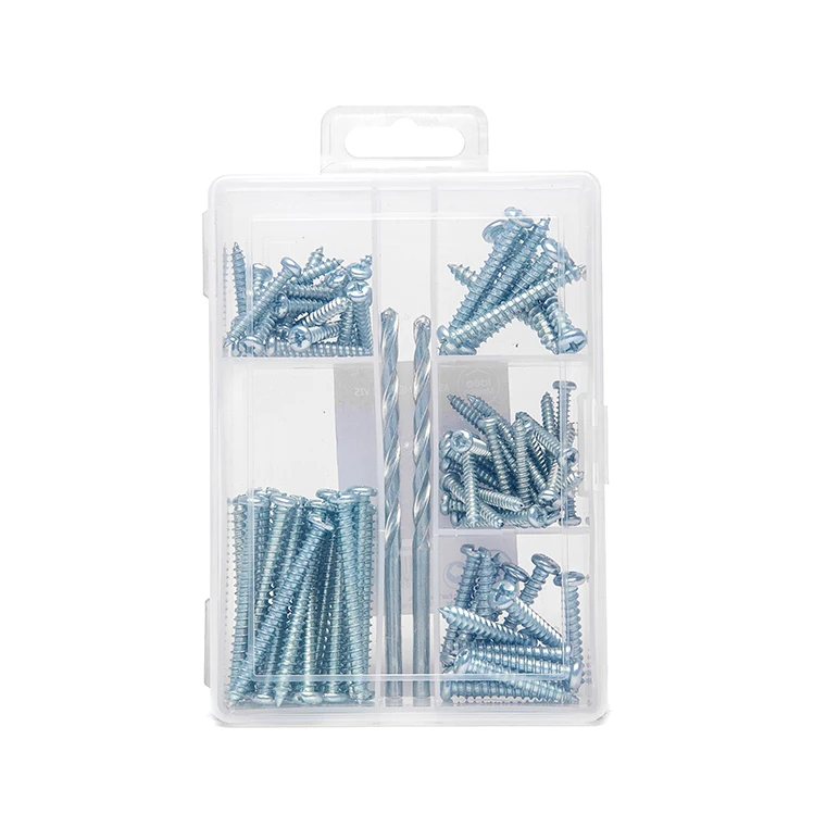 92 stuks Pan Kop Kruisschroef Verzinkt Zelftappend Zelfborende Schroef met Boorbits