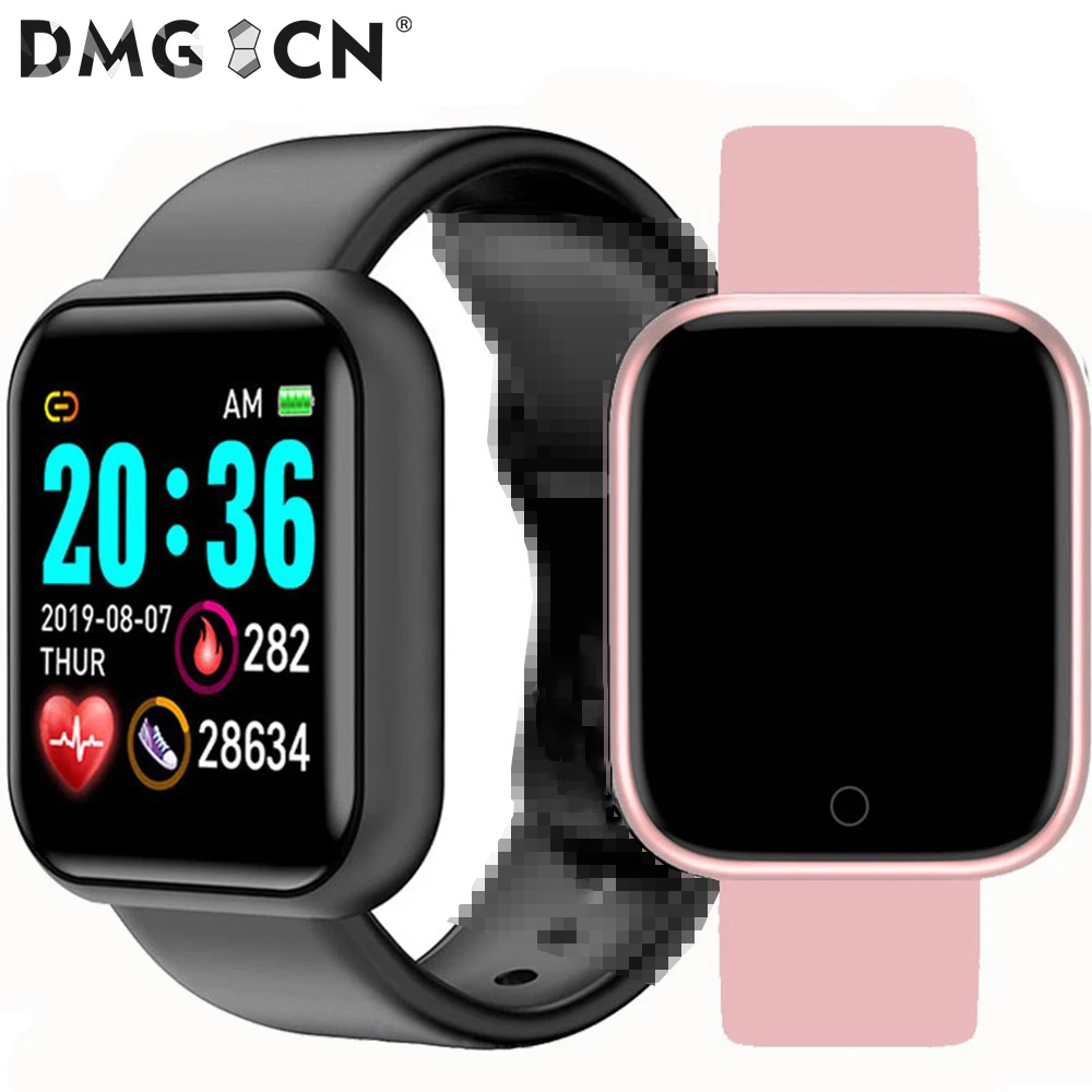 Amazon D20 Smart Watches Men Waterproof Sport Fitness Tracker Smart Bracelet Blood Pressure Heart Rate Y68 Smartwatch