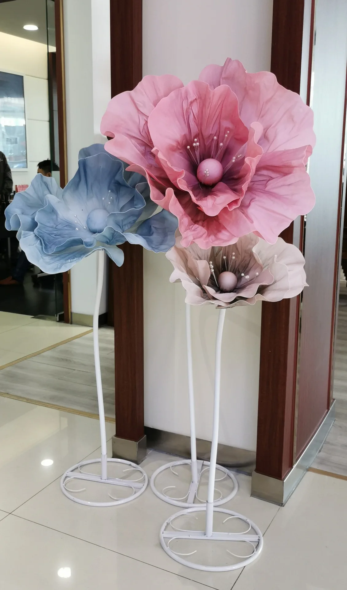 Ox316a Wholesale White Large Giant Flower Wedding Decorations Romantic