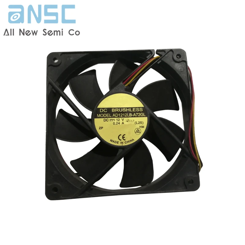 Original Axial flow fan   AD1212LB-A72GL 12V 0.24A 120*120*25MM Ventilation and refrigeration Cooling fan