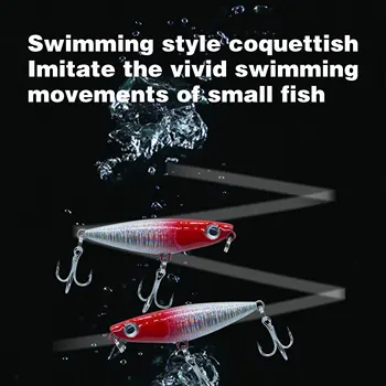 Wholesale 43mm 1.8g Top Water Fish Baits Fishing Lures Bait Walk Dog Floating Pencil Lure for Bass & Marlin River Use – Pencil – view 5