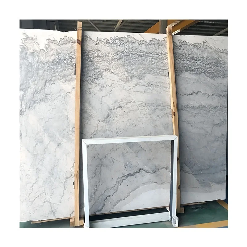 Konkurencyjna cena krajowego naturalnego kamienia – białe płyty marmurowe z Guangxi do białych płytek podłogowych; duże płyty w magazynie