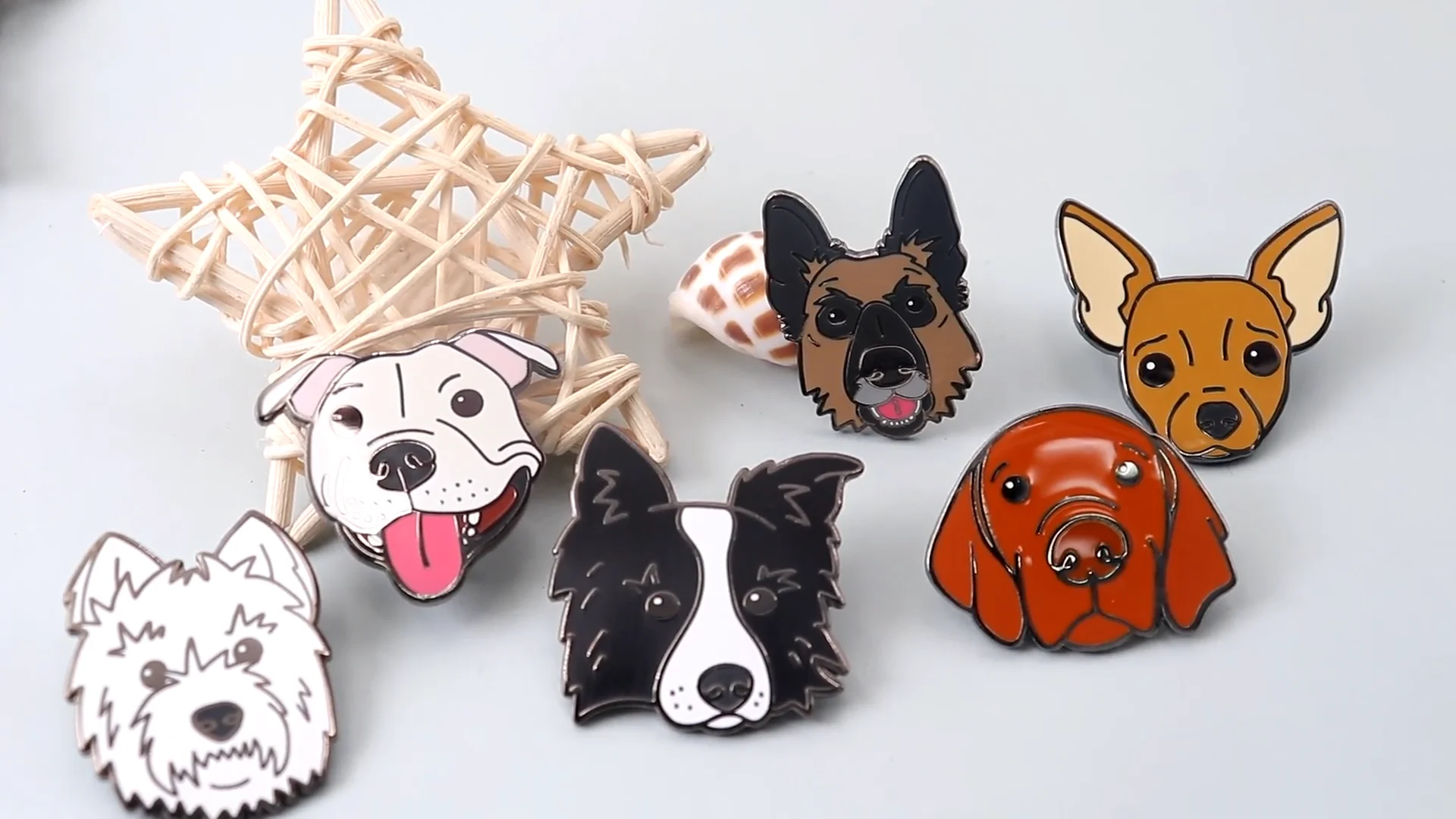 Direct factory custom high quality dog enamel pins animal metal lapel ...