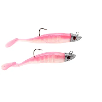 Uniker Carp Soft Shad Jig Head with Weedless Hook 15g PVC Lure Multi-Color Fish Shape for Freshwater & Saltwater Fishing – Soft Lure – view 5