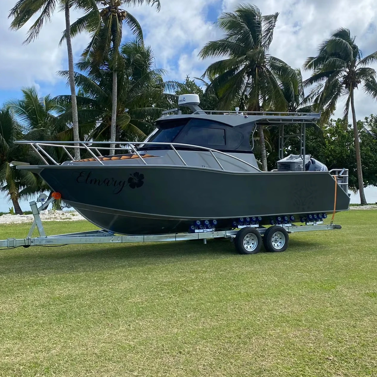 アジュマン 7.5リアル銀貨 ボーンフィッシュ Gospel Sea King 790 Profisher - Luxury Aluminum Fishing Boat