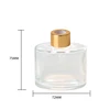 100ml transparent + bouchon intérieur + anneau doré