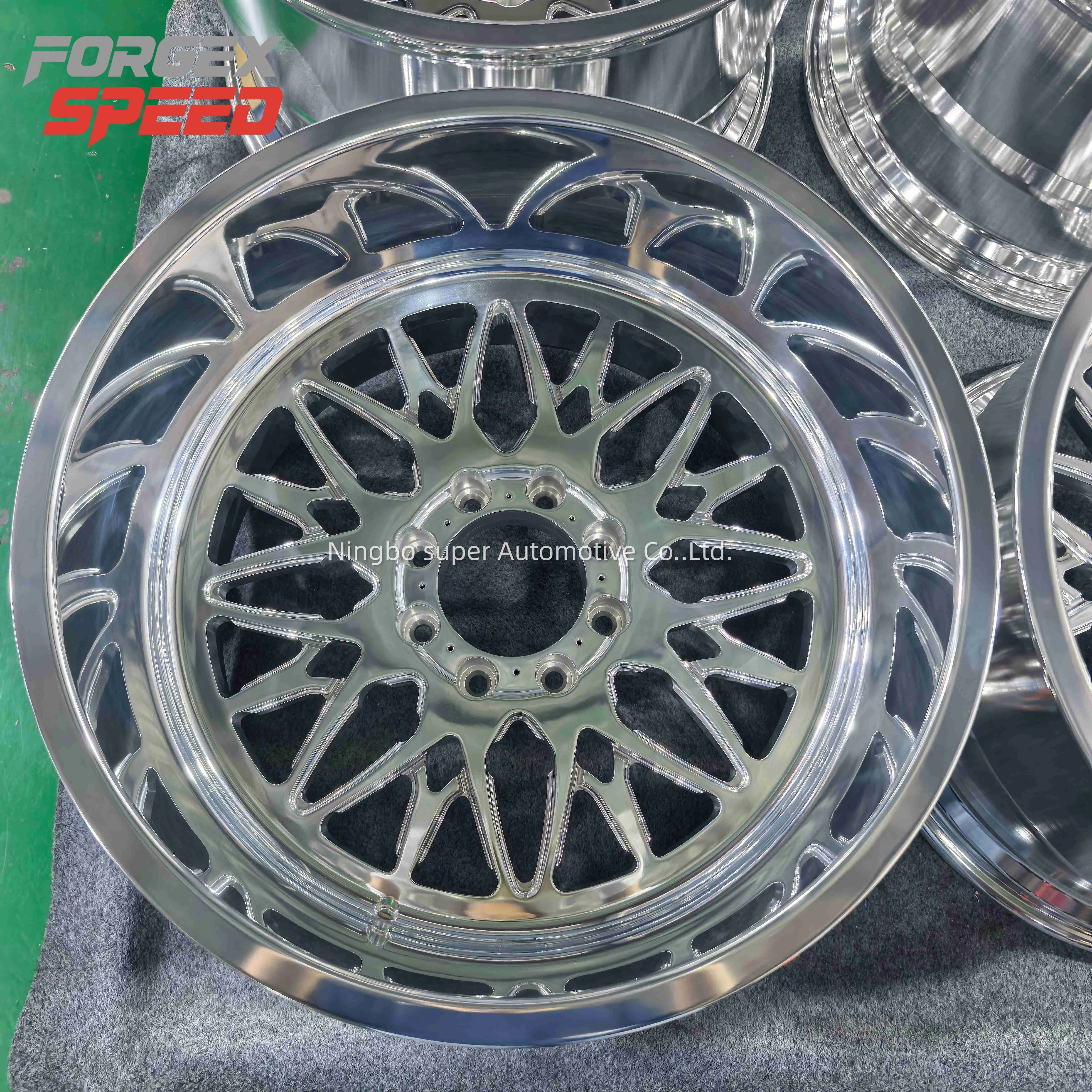 Custom Polished 22X12 24X14 24X12 26X12 28X16 Inch 8x170 8x180 6x139.7 Alloy Forged Truck Wheels for Ford F-350 RAM1500 2500 Rim