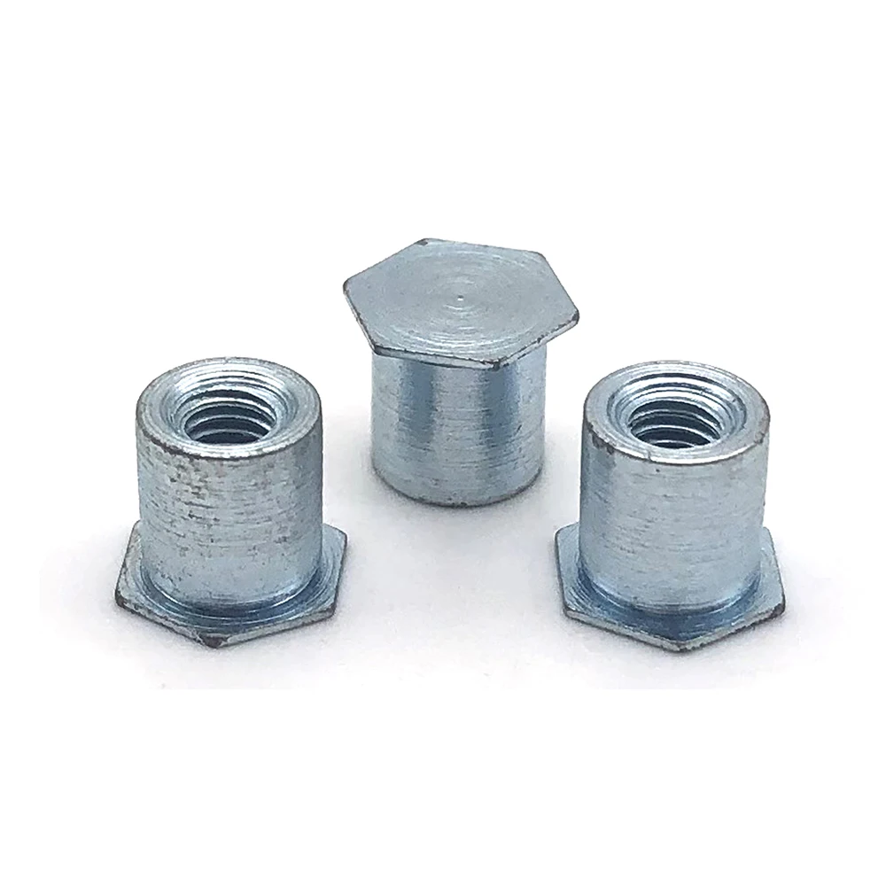 Polish Full-hex Body Blind rivet nut Flat Head Insert rivnut M4 M5 M6 M8 Steel Closed End Rivet Nuts