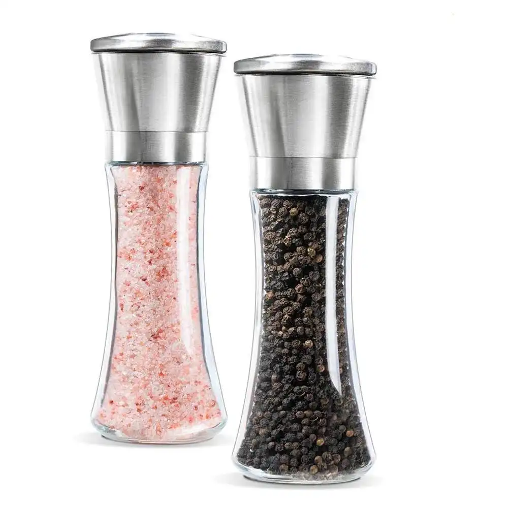 Buy Wholesale China 100ml Hot Selling On  Cheap Small And Mini Salt  And Pepper Spices Grinder With Glass Bottle & Pepper Grinder at USD 2