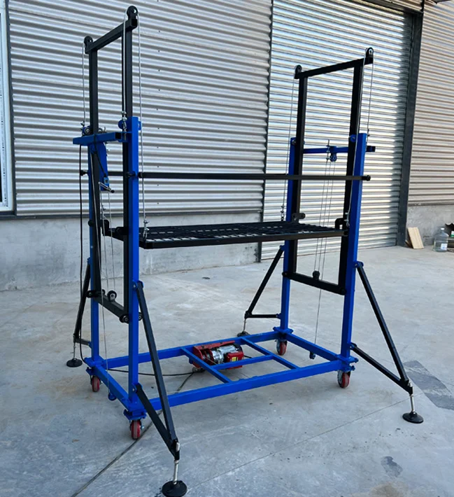 Full Automatic Aerial Work Electric Scaffold Lift Stationary Aerial