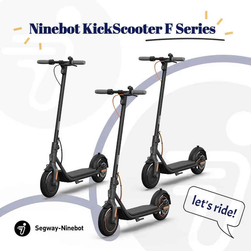 Оригинальные электроскутеры Segway Ninebot F40, складные электрические скутеры для взрослых
