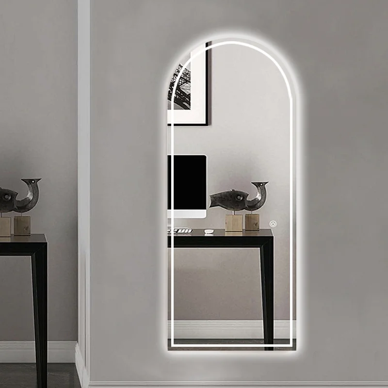 Wall Mounted Led Salon Mirror Light Smart Mirror Dressing Wholesale 65 X22 Bathroom Led Full Length Mirror with Lights