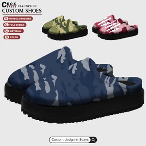 Custom Womens Fuzzy Slippers Knitted House Slippers for Women Comfy Slip-On Warm House Shoes Designer slippers Winter slippers