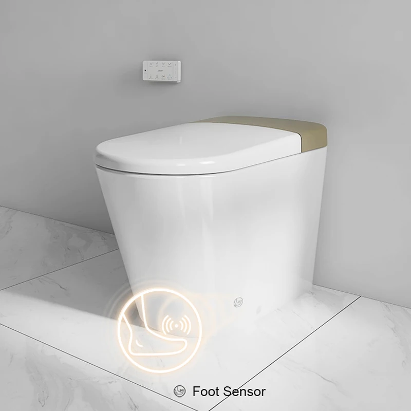 AXENT Автоматическая смывная автоматическая крышка без резервуара керамическая Электронная интеллектуальная санитарная посуда умное биде унитаз
