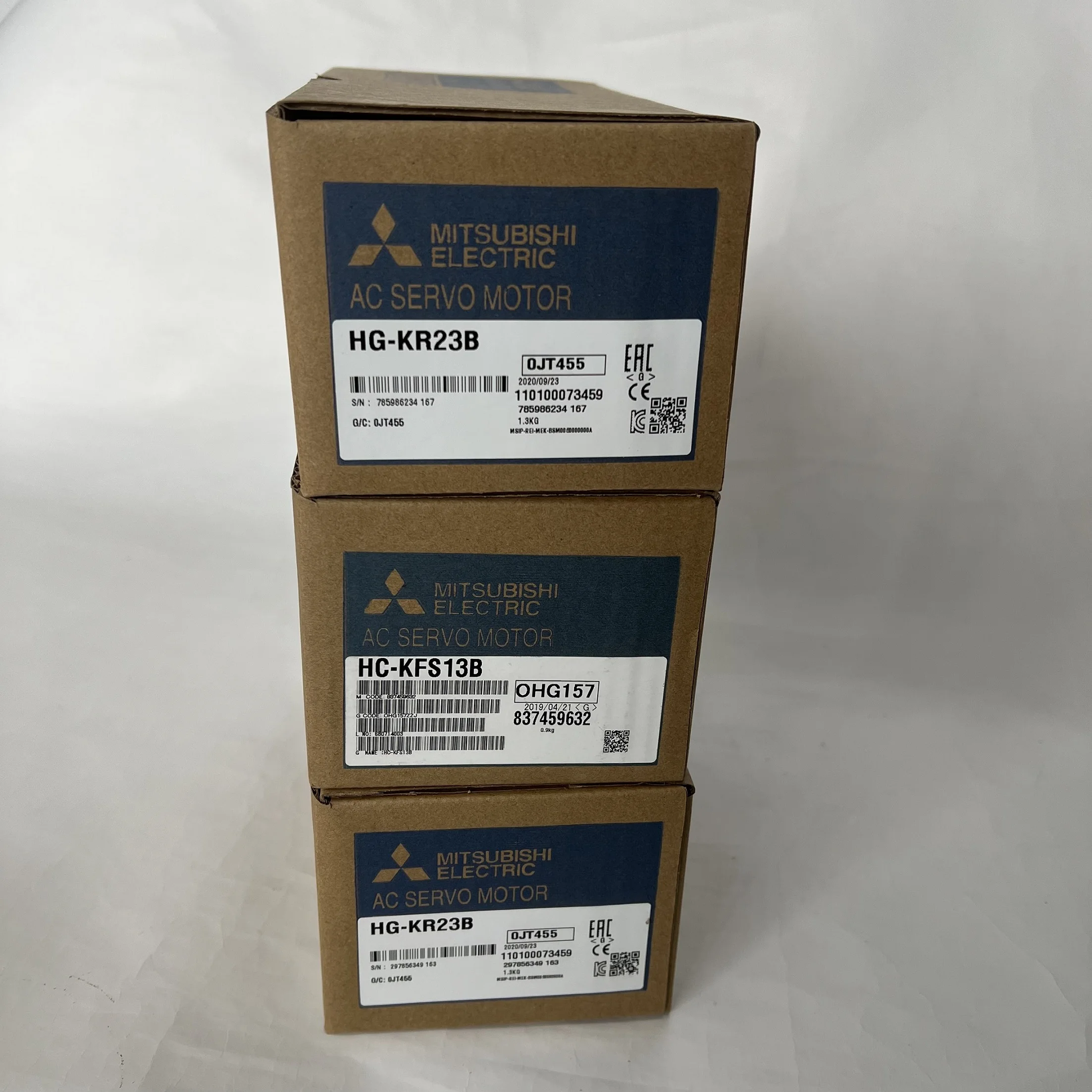 Mitsubishi AC Servo Motor HG-KR23B HC-KFS13B HG-KR23B Mitsubishi AC Servo Motor HG-KR23B HC-KFS13B HG-KR23B