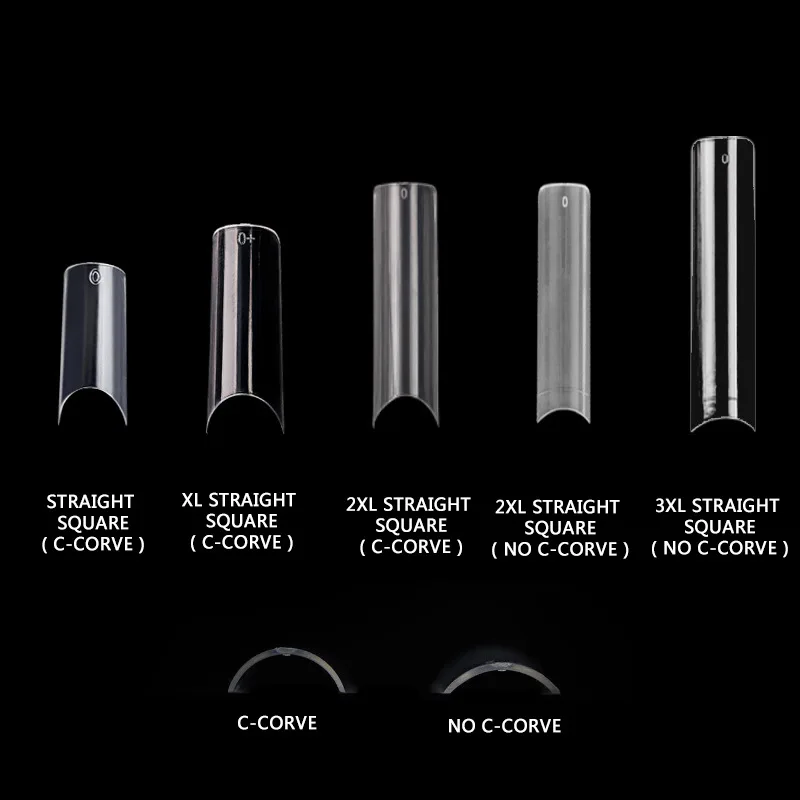 Different Sizes Extra Long Straight Abs Nails Custom Logo Xxxl Square