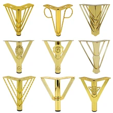 Wholesale Furniture Hardware Accessories Y-shaped Sofa Legs Gold Cabinet Bed Legs and Metal Sofa Legs