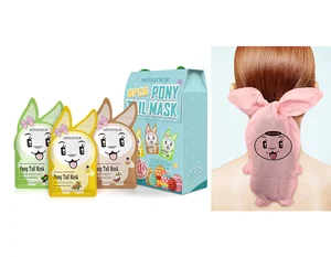 Private Label Easter Gift Organic Treatment Hair Care Cap Sheet Relaxer Spa Cream Silky Protein pony Tail Mask Set Damaged Hair