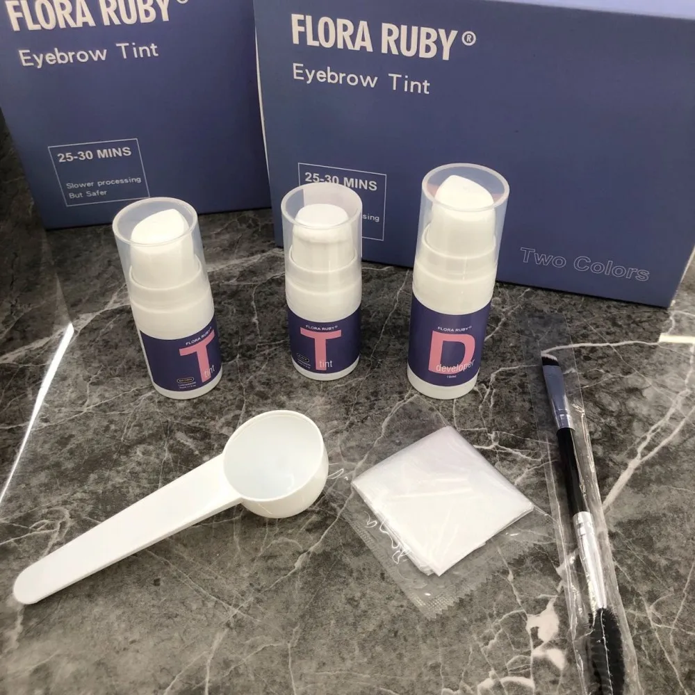 Wholesale Custom logo Brow Tint Home Eyebrow Dye Kit Tinting Eyebrow Products