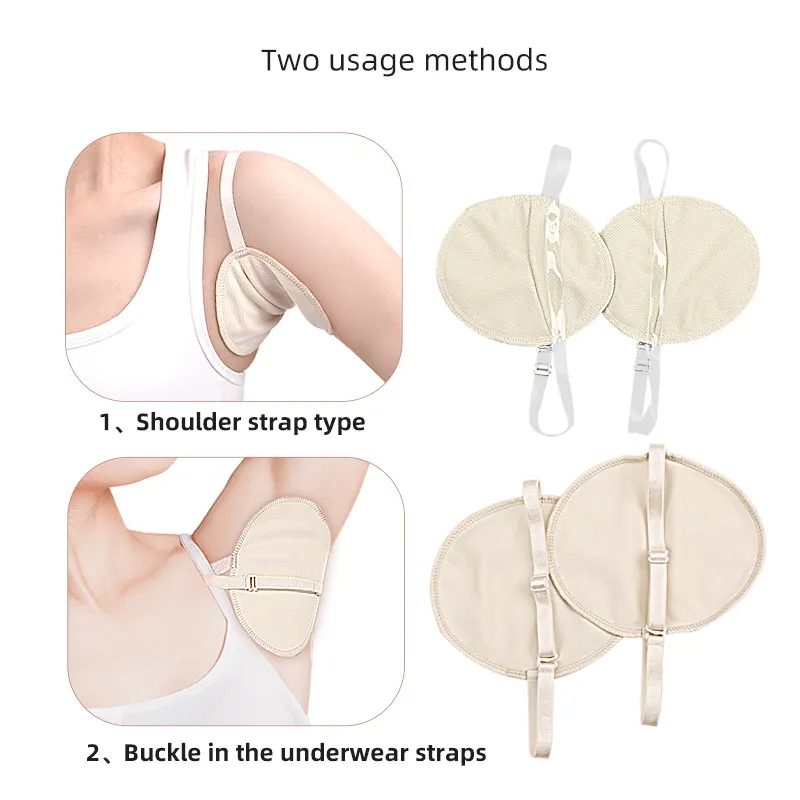 Healifty Reusable Underarm Sweat Pads Absorbent Dress Armpit Guards Arm