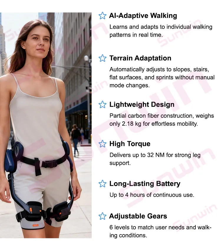 Ai Powered Exoskeleton for Walking - Mountaineering Robot Leg