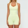 7028 Gilet et 7028 Short - Vert Citron