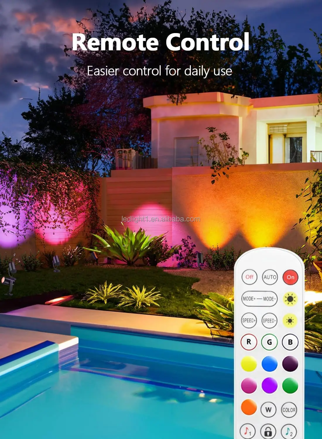 product 4 pack wifi app controlled smart spot lightsrgbcw aluminum ip65 decorative led garden outdoor landscape lights-41