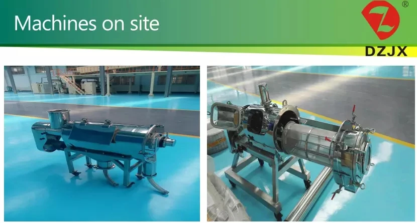 Horizontal Rotary Centrifugal Sieve for Sago Strach/Stainless Steel Airflow Sieving Centrifugal Screen Machine for Wheat Flour