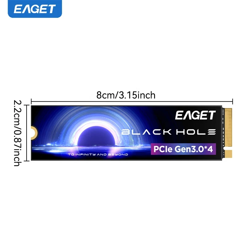 EAGET High Speed SSD - 1TB Nvme Pcie M.2 Internal Disk