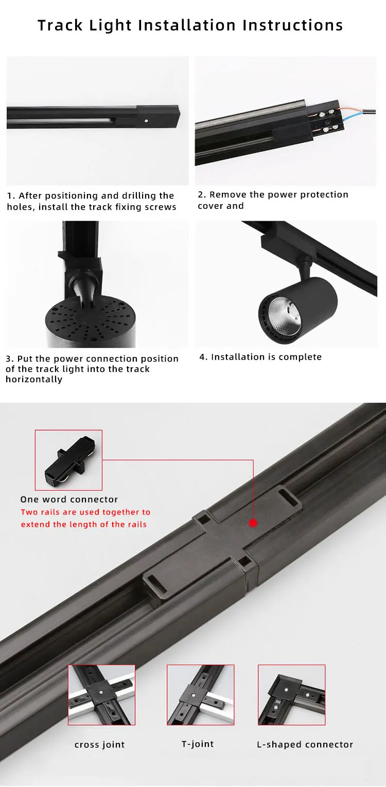 Modern 2 3wire Track Lights Lighting System 20w 30w Adjustable Angle   H9ac754b7e01d42398290c37ebe455e34K 