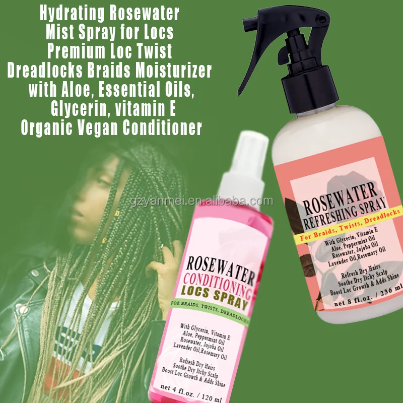 Rosewater Conditioning Refreshing Locs Spray For Braids Twists