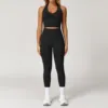 Gilet 2 + Leggings - Nero